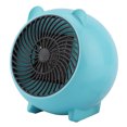 thumbnail image 4 of Miniventilador de aire acondicionado portátil para el hogar (azul, 110-250 V) Calentador de espacio de cerámica portátil, 4 of 8