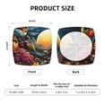 thumbnail image 6 of Lsque Sunset Floral Fantasy Landscape Printed Square Couch Cushion Covers, Floral Sofa Cushion Covers Replacement, Stretch Couch Covers for Couch-16.9in, 6 of 9