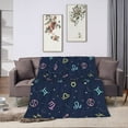 thumbnail image 1 of ZNDUO Graffiti Colorful Zodiac Pattern Throw Blanket, Lightweight Cozy Soft Throw Blanket for Couch, 40"x30" Throw Blankets for Bed, 1 of 8