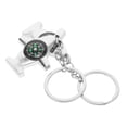 thumbnail image 5 of KAKOWELY mini compass 2pcs Mini Compass Keychain For Hiking And Camping Small Pocket Compass With Key Ring Camping Accessory Creative Airplane Shaped Compass Keychain, 5 of 5