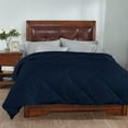 thumbnail image 2 of DNG Creations 3 Piece Stripe Diamond Comforter - Full/Queen Size - 550 GSM All Season 100% Egyptian Cotton, 800 Threads Count ( Stripe Navy Blue Colour ), 2 of 7