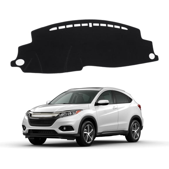 Car Dash Cover for HR-V HRV 2016-2022 Left Hand Driving Non-Slip Center Console Dash Cover Interior for HR-V HRV Accessories Custom Fit Dash Mat Sunshade Windshield Glare Black (VEZEL)