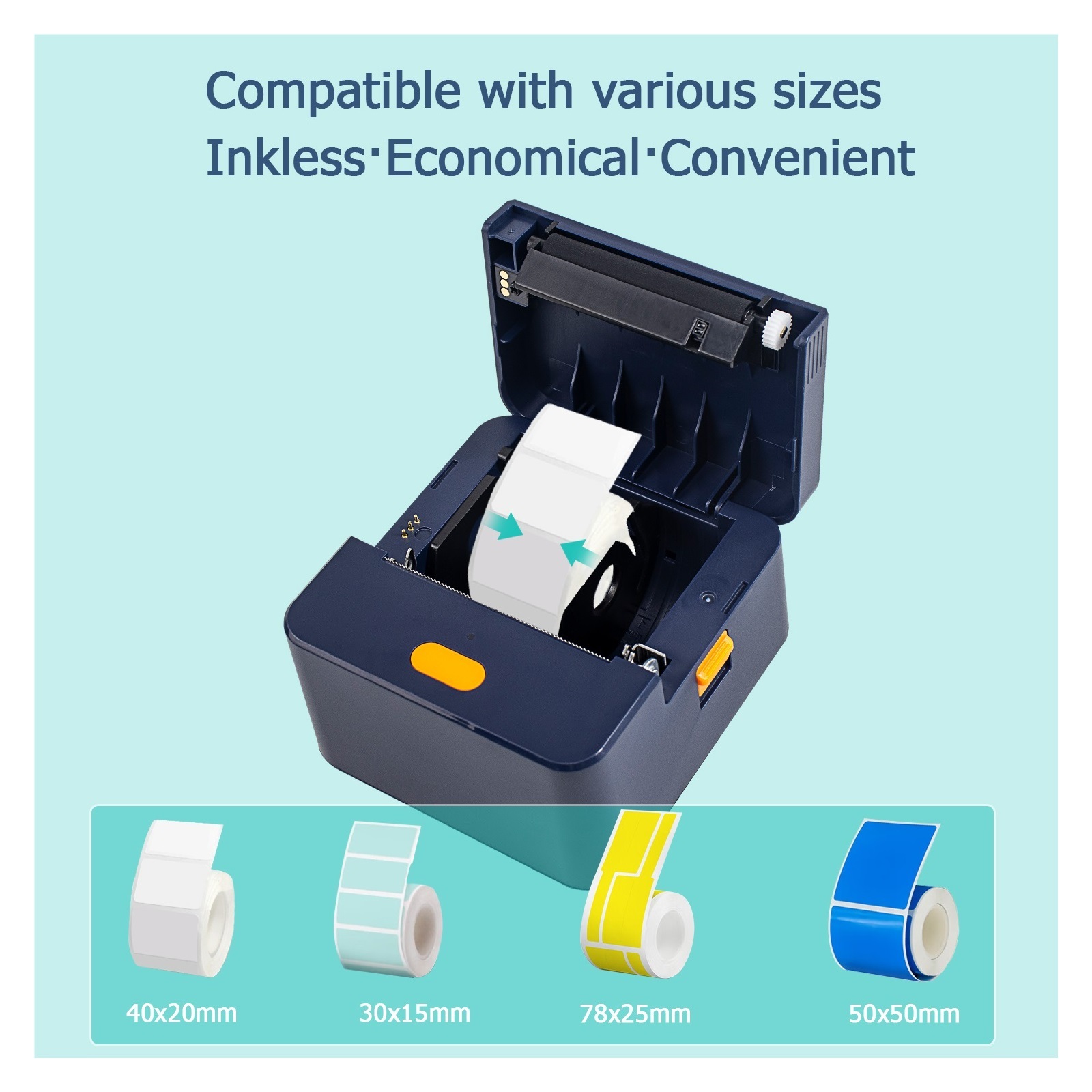 Printer Bluetooth Label Maker Portable Thermal Printer Thermal Printing Pocket Sticker Label Printer