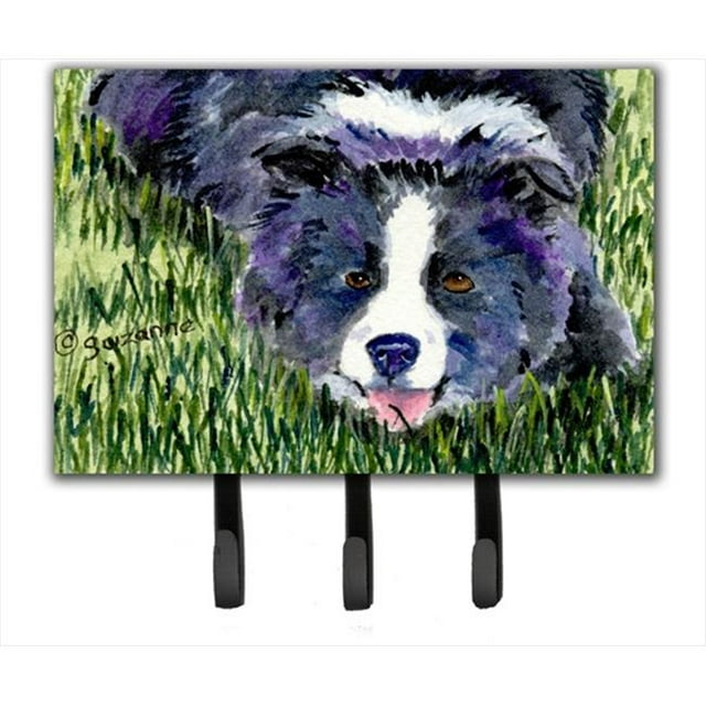 Border Collie Leash Holder Or Key Hook