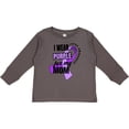 thumbnail image 3 of Inktastic I Wear Purple For My Mom Lupus Awareness Boys or Girls Long Sleeve Toddler T-Shirt, 3 of 5