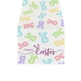 thumbnail image 1 of Dining Room Table Runner Easter Bunny Print 30x180cm Linen, Festive Holiday Decor for Large Dining Room Table, Coffee Bar and Mantel, Colorful Egg and Bunny Design for Spring, 1 of 6