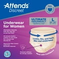 thumbnail image 2 of Attends Discreet Sous-vêtements pour Femmes - Grand - Caisse de 64 Pcs, 2 of 5