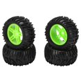 thumbnail image 3 of Juego de 4 Neumáticos de Goma Sailing 82 mm 5 Radios Verde para Coche Todoterreno Wltoys 144001 1/14 RC, 3 of 10