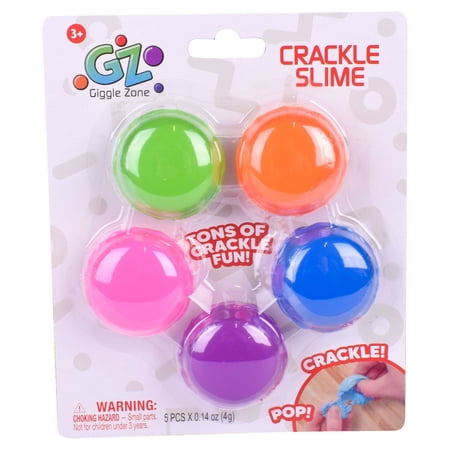 Giggle Zone 5 Pack Crackle Clay, ASMR Fidget Toys with Satisfying Cracking Sounds