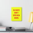 thumbnail image 3 of Inspirational Wall Art Old Ways Won't Open Doors Motivation Wall Decor for Home Office Gym Inspiring Success Quote Print Ready to Hang Unframed, 3 of 13
