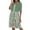 Green, variant on QENGING Spring Dresses for Women Two-Piece Summer Printed Round Neck Elegant A Line Sling Half Sleeve Cardigan Tops Suit Green 2023 Casual