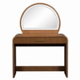 thumbnail image 3 of ChenyueFurn 1 Piece Touch Screen Lighted Mirror Table Set Brown, 3 of 12