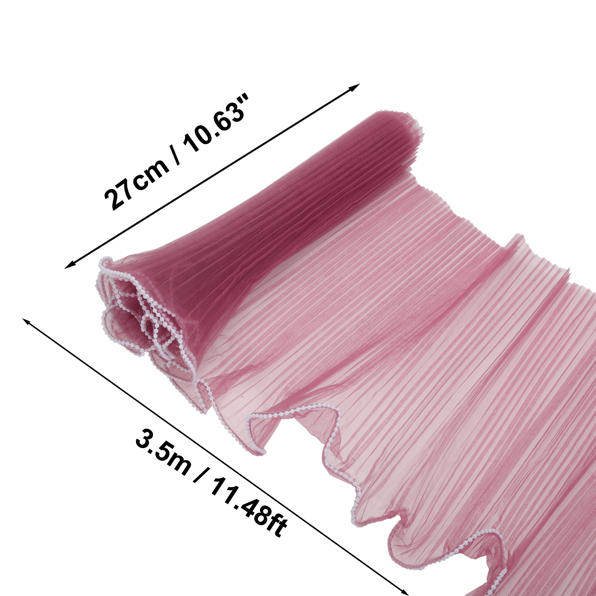 Unique Bargains Faux Pearl Edge Flower Wrap Paper for All Occasions 1 Pc Purplish Red