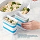 thumbnail image 3 of Fabricante De Bloques De Alimentos Para Congelador, Contenedor Para Congelador De Sopa Preparación De Comidas Soportes De Silicona Fáciles De Llenar Verticalmente Seguros Para, 3 of 7