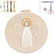 thumbnail image 1 of Kit de bordado navideño, kit de bordado de belén, kits de punto de cruz navideño, kit de bordado para principiantes para adultos, kit de bordado DIY para decoración del hogar (ángel), 1 of 7