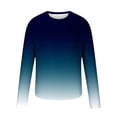 thumbnail image 4 of Yaoyar Men's Gradient Color T-shirt Clothes Non Positioning Printing Long Sleeved Round Neck Casual TShirt Blouses,Multicolor,3XL, 4 of 5