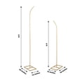 thumbnail image 3 of Efavormart Set Of 2 | Gold Metal Curved Top Wedding Arch Frames, Balloon Flower Backdrop Stands - 6ft, 8ft, 3 of 9