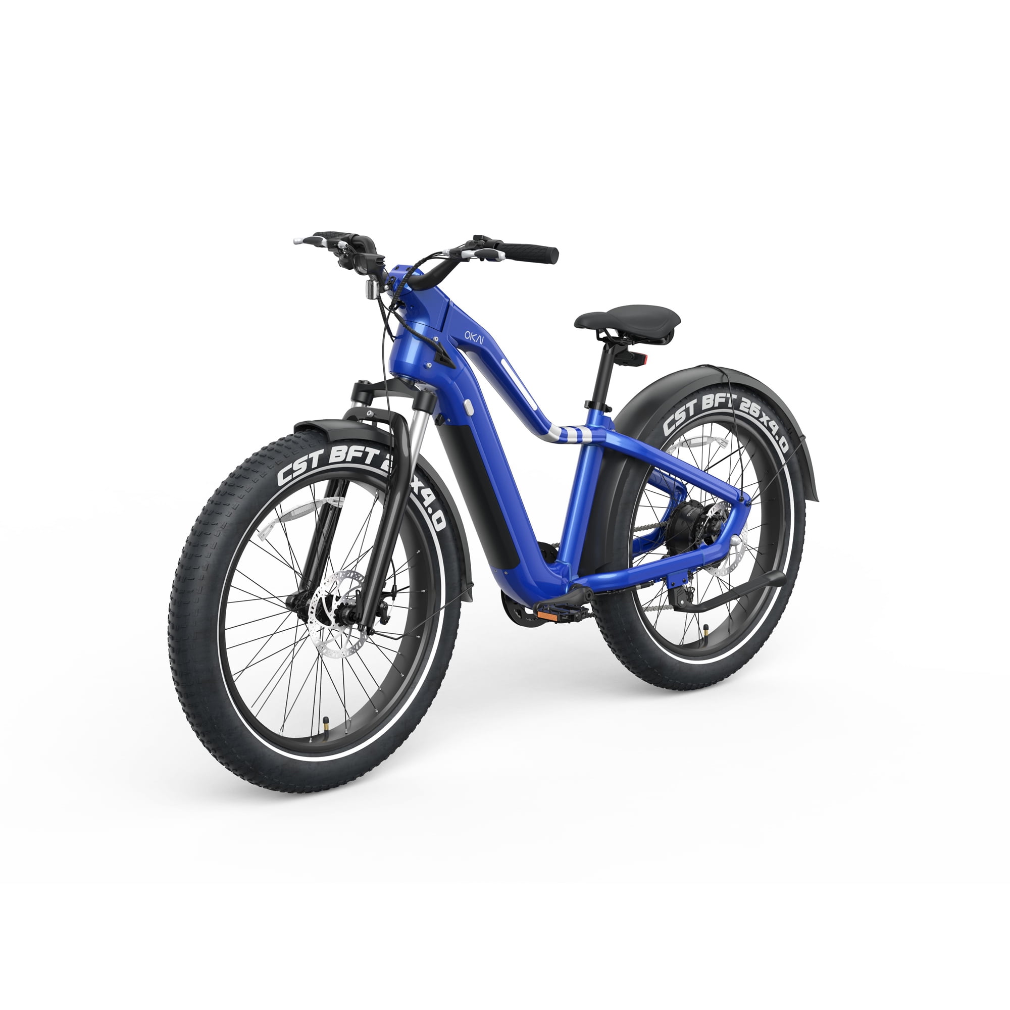 OKAI Ranger Electric Bike w/45 Miles Max Operating Range and 28 mph Max Speed - Mariner Blue