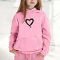 thumbnail image 2 of Infant Big Boys Sweatshirts & Hoodies 1-2 Years White Hoodie Kids 14-16 Boys Hoodies & Sweatshirts for Kids Cozy Pullover with Heart Print Long Sleeve Pocket Hoodie for Casual Wear and Everyday Style, 2 of 4