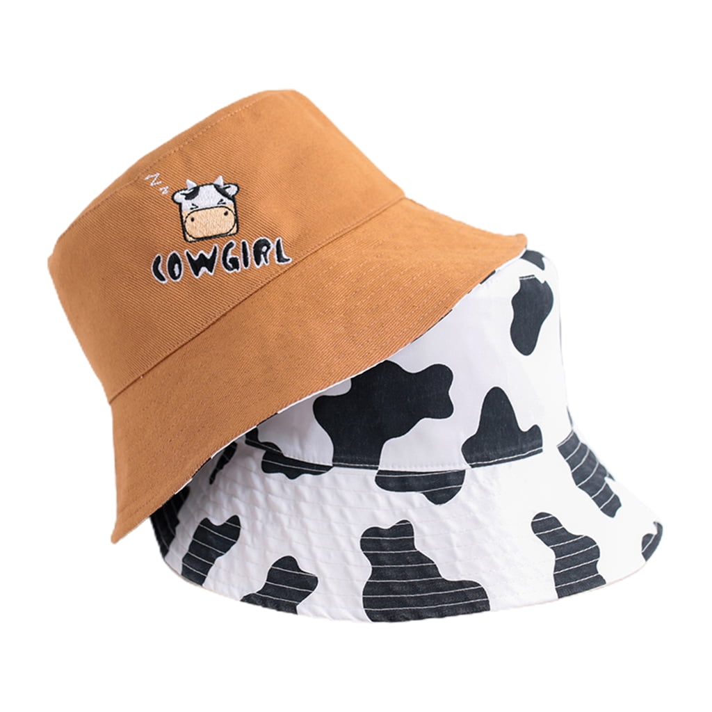 Custom Snapback Hats for Men & Women Cartoon Cow Embroidery Cotton Snapback 