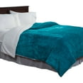 thumbnail image 2 of Somerset Home Floral Etched Fleece Blanket with Sherpa, 2 of 3