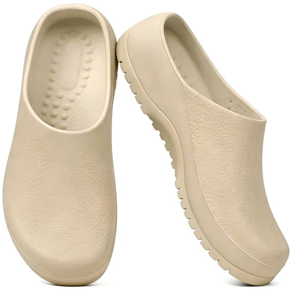 Knivor Comfort Garden Shoes for Women Men with Arch Support Lightweight Non-Slip Sole Waterproof Garden Clogs Shoes with Massage Footbed Slip On Slide Sandals for Outdoor Beach