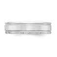 thumbnail image 3 of Solid 925 Sterling Silver 6mm Polished Fancy Wedding Band Size 8, 3 of 4