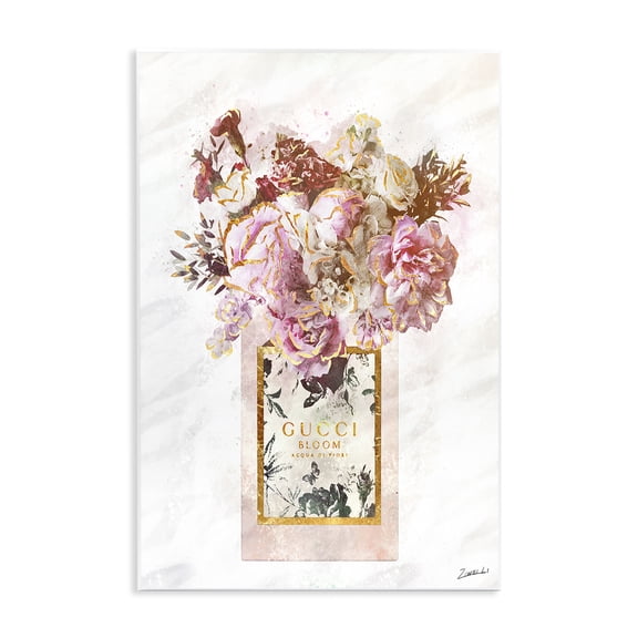 Stupell Industries Art Deco Floral Bouquet Fashion Bag Wall Plaque Art, 10 x 15, by Ziwei Li