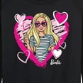 thumbnail image 3 of Barbie - Sketchy Hearts Barbie - Women's Lightweight French Terry Long Sleeve Shirt, 3 of 5