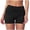 Black, variant on Women Fold Over Mini Shorts High Rise Stretchy Yoga Rollover Shorts Slim Fit Cute Lounge Shorts Micro Bottoms (Black, S)