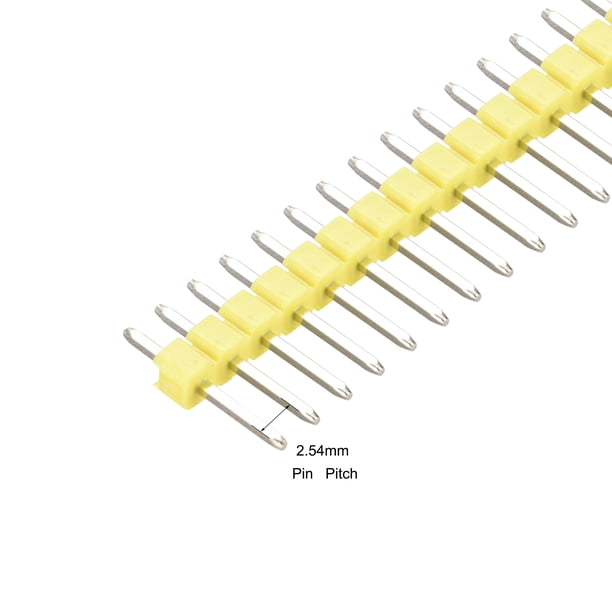 20pcs Male Pin Header,40 Pin 2.54mm Straight Single Row Breakable