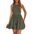 thumbnail image 1 of Vestido de verano PRETTYGARDEN 2025 sin mangas sin mangas con bolsillos, 1 of 9
