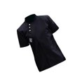 thumbnail image 1 of Freer Veste de Chef à Manches Courtes Vêtements de Cuisine Simple Manteau de Chef à Manches Courtes pour Restaurant Noir G, 1 of 9