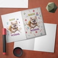 thumbnail image 3 of Back to School Cute Akita 5x7in Folded Greeting Card Inu Dog Lover Single Note Card with Envelope - 13010, 3 of 5
