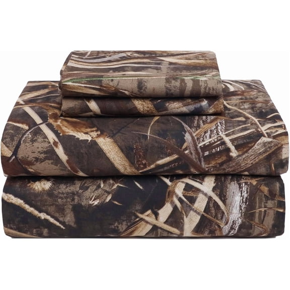 Realtree Max-5 Camo Sheet Set Twin – 3-Piece Microfiber, Kids Camo Bedding
