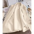 thumbnail image 5 of Women'S Winter Jackets Dressy Casual Ribbed Long Sleeve Lapel Fashion Work Busines Ivory White XXL, 5 of 8