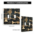 thumbnail image 2 of 2 Gang Double Toggle Wall Plate Light Switch Cover Wallplate - Trombone Musical Instruments art, 2 of 5