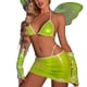 thumbnail image 1 of Txlixc Traje de pijama femenino, sujetador de tirantes + corsé + falda + alas de mariposa + manga Txlixc moda, 1 of 8