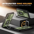 thumbnail image 6 of Tongate Shockproof Rugged Kickstand Cover for Samsung Galaxy S24, Green, 6 of 8