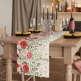thumbnail image 2 of Table Runners 120 Inches Long Dress Scarves, Pink Valentine's Day Farmhouse Coffee/Dining/Kitchen Table Runner for Living Room, Romantic Roses Weeping Watercolor Rustic 13x120 Inch, 2 of 9