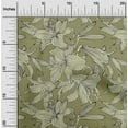 thumbnail image 2 of oneOone Silk Tabby Forest Green Fabric Florals Quilting Supplies Print Sewing Fabric By The Yard 42 Inch Wide, 2 of 6