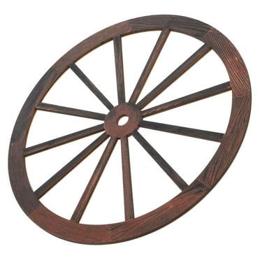 Vintage Home Wall Decor Garden Ornament Wheel Hanging Decorate Antique Car Office Wooden