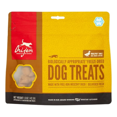 Orijen Biologically Appropriate Free Run Duck Freeze Dried Dog Treats, 1.5 oz