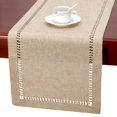 thumbnail image 1 of Grelucgo Camino De Mesa O Bufanda De Tocador Hecho A Mano Con Vainica, Color Beige, Rectangular, 14 X 36 Pulgadas, 1 of 5