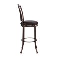 thumbnail image 5 of Pemberly Row 30" Metal & Faux Leather Swivel Bar Stool in Coffee Brown/Espresso, 5 of 5