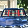 thumbnail image 4 of Yayeee Car Windshield Sun Shade Universal Fit Front Visor Protector, Green Plaid, 4 of 8