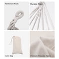 thumbnail image 2 of Generic Portable Single/Double Hammock in Beige, 190x80/150cm, Polyester Fabric, 150-300kg Capacity, Includes Carry Bag & Ropes, 2 of 6