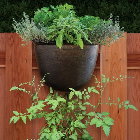 - Akro-Mils Vertical Hanging Garden Planter - Bronze - Set of 5