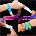 thumbnail image 2 of 1200 Uds, Pulseras de Mano Impermeables, Pulseras de Neón para Eventos, Pulseras de Concierto, Pulseras Adhesivas para Fiesta, 2 of 7