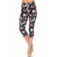 thumbnail image 6 of Creamy Soft Capri Leggings Premium Women's Floral Dreamcatcher Extra Plus, High Rise, Stretchy, Comfortable, 3X-5X Capris - by USA Fashion™, 6 of 6